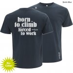 Kletter Shirt "Born to Climb" - Herren - Denim Blue