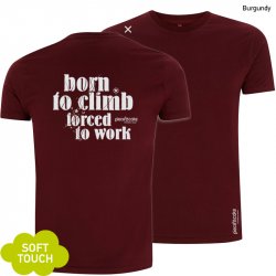Kletter Shirt "Born to Climb" - Herren - Burgundy