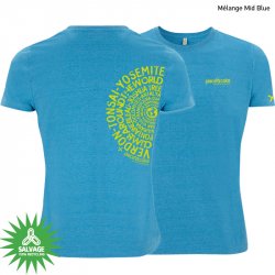 Kletter Shirt "Climbing Spots" - Herren - Melange Mid Blue