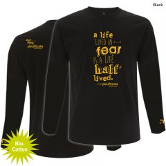 Kletter Shirt "No fear", lang - Herren - Black