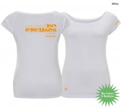 Kletter Shirt "No excuses" - Damen - White