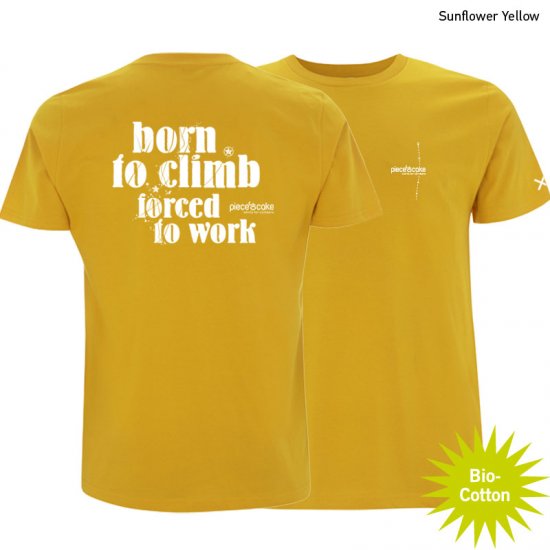 Kletter Shirt "Born to Climb" - Herren - Denim Blue - zum Schließen ins Bild klicken