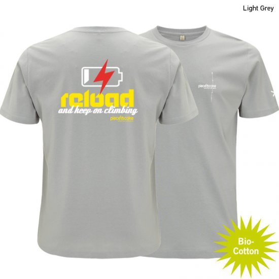 Kletter Shirt "Reload" - Herren - Light Grey - zum Schließen ins Bild klicken