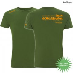 Climbing shirt "No excuses" - Men - Leaf Green