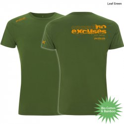Climbing shirt "No excuses" - Men - Leaf Green