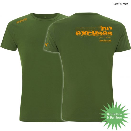 Kletter Shirt "No excuses" - Herren - Leaf Green - zum Schließen ins Bild klicken