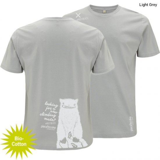 Kletter Shirt "Climbing mate" - Herren - Light Grey - zum Schließen ins Bild klicken