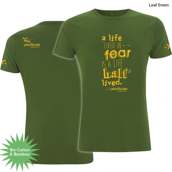 Climbing shirt "No fear" - Men - Leaf Green - Click Image to Close