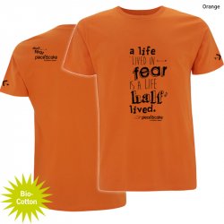 Climbing shirt "No fear" - Men - Orange