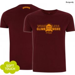 Climbing shirt "Climb more" - Men - Burgundy