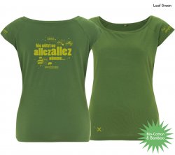 Climbing shirt "Allez Schwiizerdütsch" - Women - Leaf Green