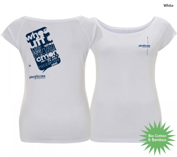 Kletter Shirt "Whoa" - Damen - White - zum Schließen ins Bild klicken