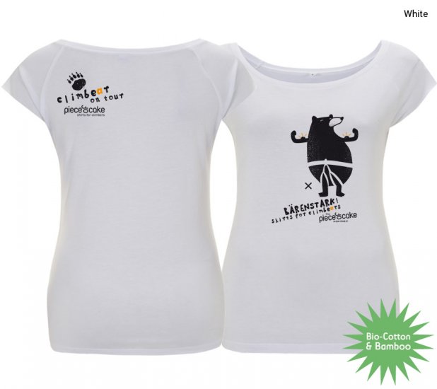 Kletter Shirt "Climbear" - Damen - White - zum Schließen ins Bild klicken