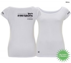 Kletter Shirt "No excuses" - Damen - White