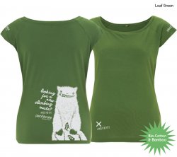 Climbing shirt "Climbing mate" - Women - Leaf Green