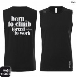 Climbing top "Born to climb" - Men - Black