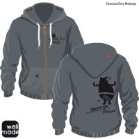 Climbing hoody "Climbear", Zipper - Men - Charcoal Grey